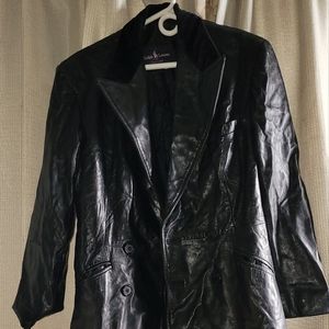 Vintage Black Genuine Leather Jacket